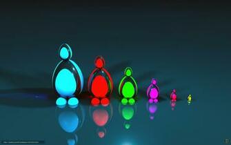 Wallpaper Men Figures Neon 3d Desktop In