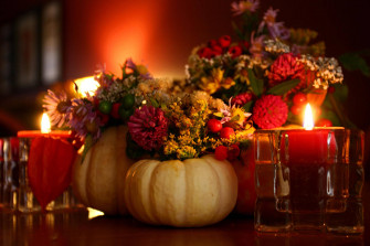 A Beautiful Thanksgiving Flower Arrangement To Brighten