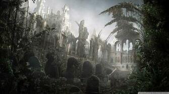 Cemetery Art 4k HD Desktop Wallpaper For Ultra Tv