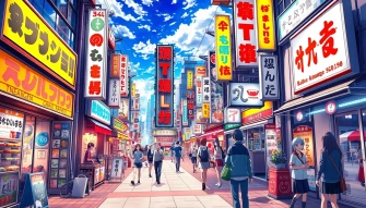 Japanese Anime Street 1080p Wallpaper