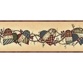Heart Of This Home Wallpaper Border Rustic Country Primitive