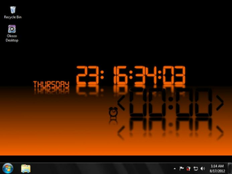 digital clock screensaver for windows 10