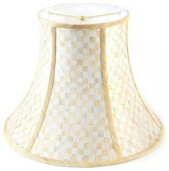Parchment Check Shade Medium Mackenzie Childs Eclectic Lampshades