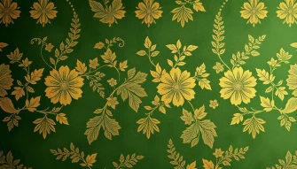 Gold And Green Wallpaper