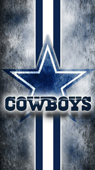 Blue And White Logo Of Dallas Cowboys iPhone Wallpaper