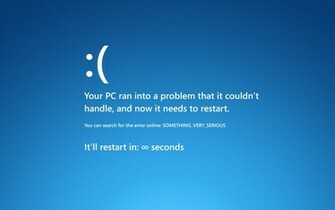 Funny Blue Screen Of Death Wallpaper