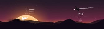 Minimalist Dual Monitor Wallpaper