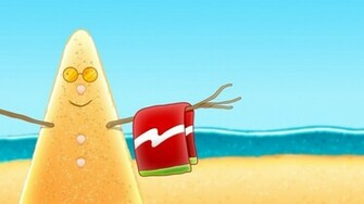 Current Location Home 3d Digital Art Summer Sandman Wallpaper