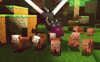 Minecraft Pork Enderdragon Wallpaper