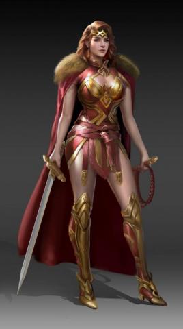 Artstation Wonder Woman Fan Art Weile Zhang