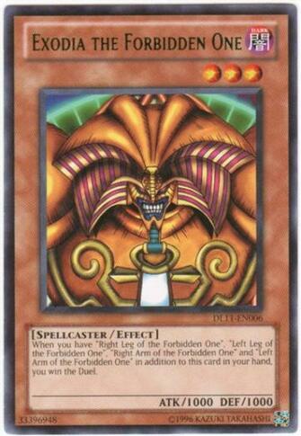 Yugioh Exodia Yu Gi Oh Duelist League Single