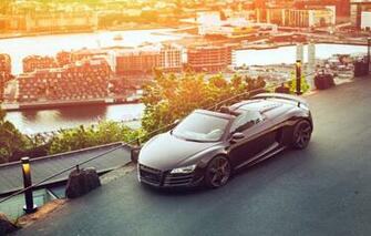 Wallpaper Car The City Audi R8 Gt Spyder Image For Desktop