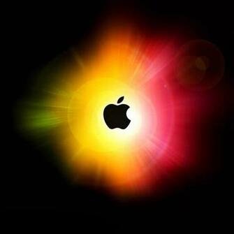 iPad Wallpaper Glowing Apple Logo Mini