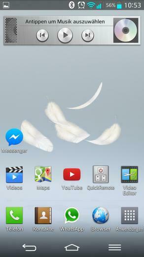 Lg G2 Original Live Wallpaper Feder Android Hintergrund Federn