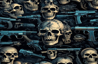 Skulls And Guns Wallpaper