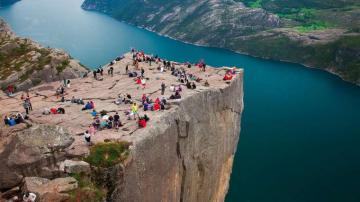 Pulpit Rock Preikestolen Norway HD Wallpaper Baltana