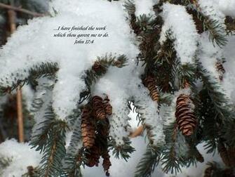 Christmas Winter Scene Wallpaper