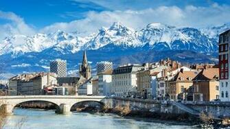 Architecture Building Cityscape Trees House Grenoble France
