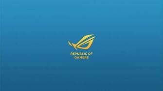 Blue Yellow Republic Sweden Asus Gamers Rog Of Wallpaper