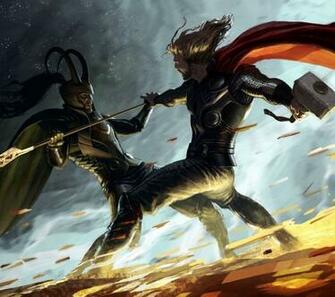 Thor Vs Loki Wallpaper Screensaver Pre Id