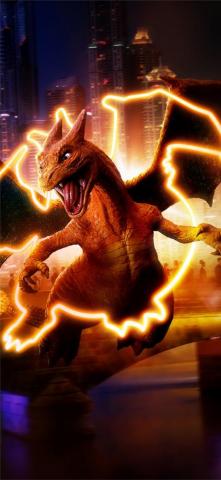 Detective Pikachu Char Charizard 5k iPhone X Wallpaper