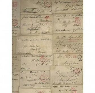 Antique Love Letters Wallpaper Parchment Roll Sku Details
