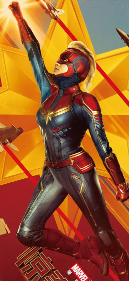 Captain Marvel iPhone Wallpaper