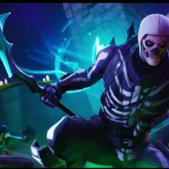 Experience Fortnite In A New Light With The Purple Skull Wallpaper