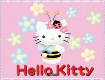 Cute Hello Kitty Background HD Wallpaper
