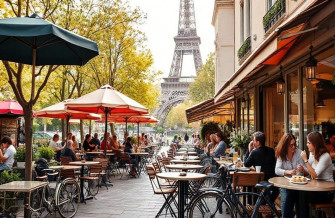 Paris Cafe Wallpaper