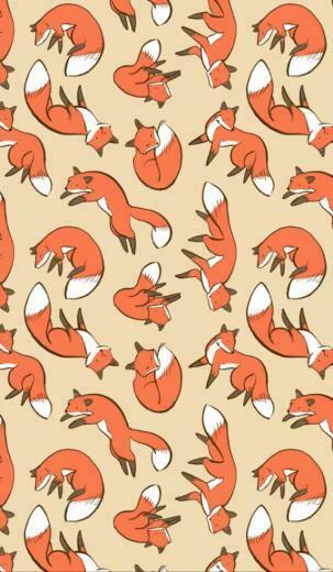 Fox Wallpaper Phone Pattern Illustration