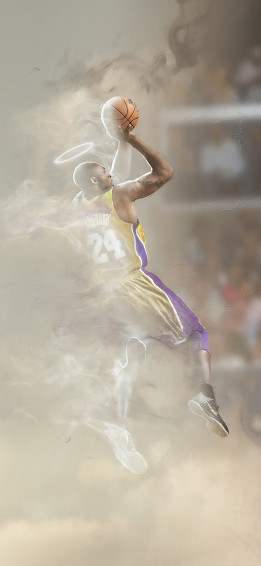 Kobe Bryant Fan Art iPhone Xs Max HD 4k Wallpaper