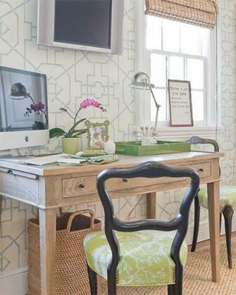 Thibaut Spring Bamboo Lattice Wallpaper Contemporary Girl S Room