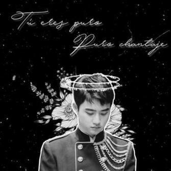 Exo D O Do Kyungsoo Wallpaper Black Flower Stars Chanta