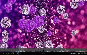 Purple Diamond Live Wallpaper Screenshot