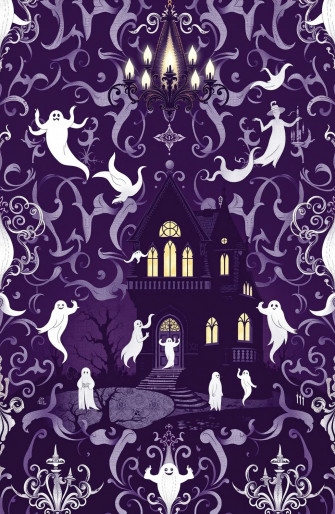 Disney Haunted Mansion Wallpaper Stencil