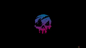 Sea Of Thieves Game Minimalist Skull Pver Black Background 4k