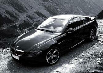 Bmw M6 Black And White Cars Wallpaper HD