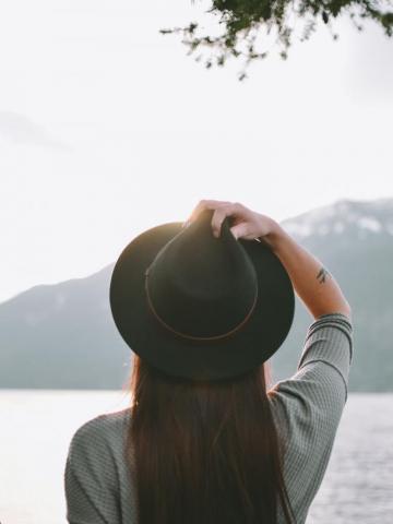 Woman In Hat Pictures Image