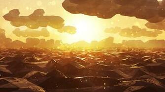 Low Poly Sunset Wallpaper Polygon Art 3d Graphics Landscape Sea
