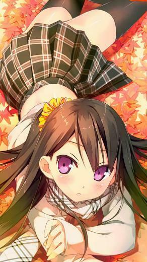Offended Anime Girl Wallpaper iPhone