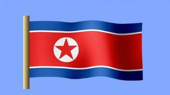 North Korea Flag Wallpaper