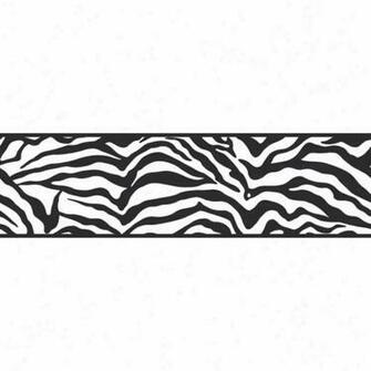Zebra Black And White Self Adhesive Border Wallpaper Car Pictures