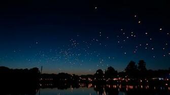 Flying Hot Air Lanterns Ultra HD Wallpaper New