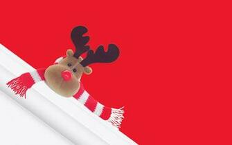 Cute Reindeer Plush HD Wallpaper