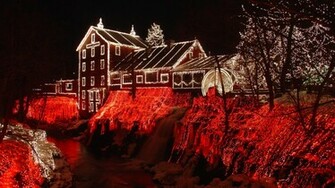 Christmas Lights In City