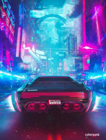 Cyberpunk Aesthetic City Futuristic Art