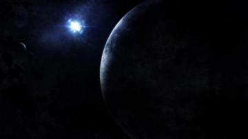 Light Of Star In Dark Space The