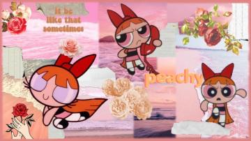 Aesthetic Desktop Background Powerpuff Girls Blossom Cute