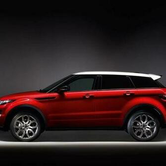 Red Range Rover Evoque Side Wallpaper